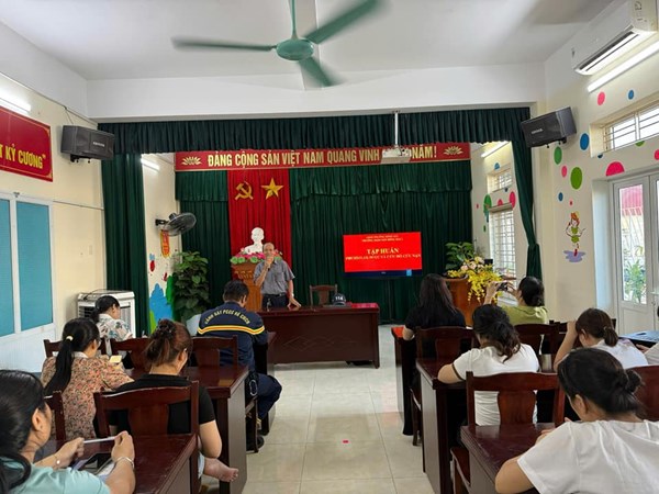 Trường mầm non Đông Hải 1 tuyên truyền phòng cháy chữa cháy, cứu hộ cứu nạn năm 2025